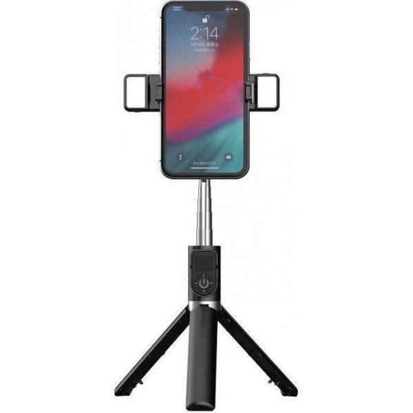 Proda PD-P70S-2 Selfie Stick Τρίποδο Κινητού με Bluetooth Μαύρο